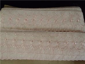 复古魅力 一码三码尼龙经编刺绣蕾丝花边浅粉色织物的零售魅力